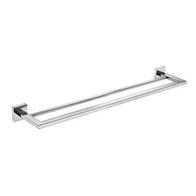 PORTA TOALHA DUPLO 600 ETERNA INOX POL