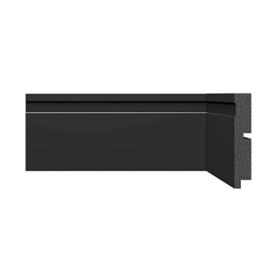 RODAPE 3457 BLACK 2,4mx10cm  SANTA LUZIA